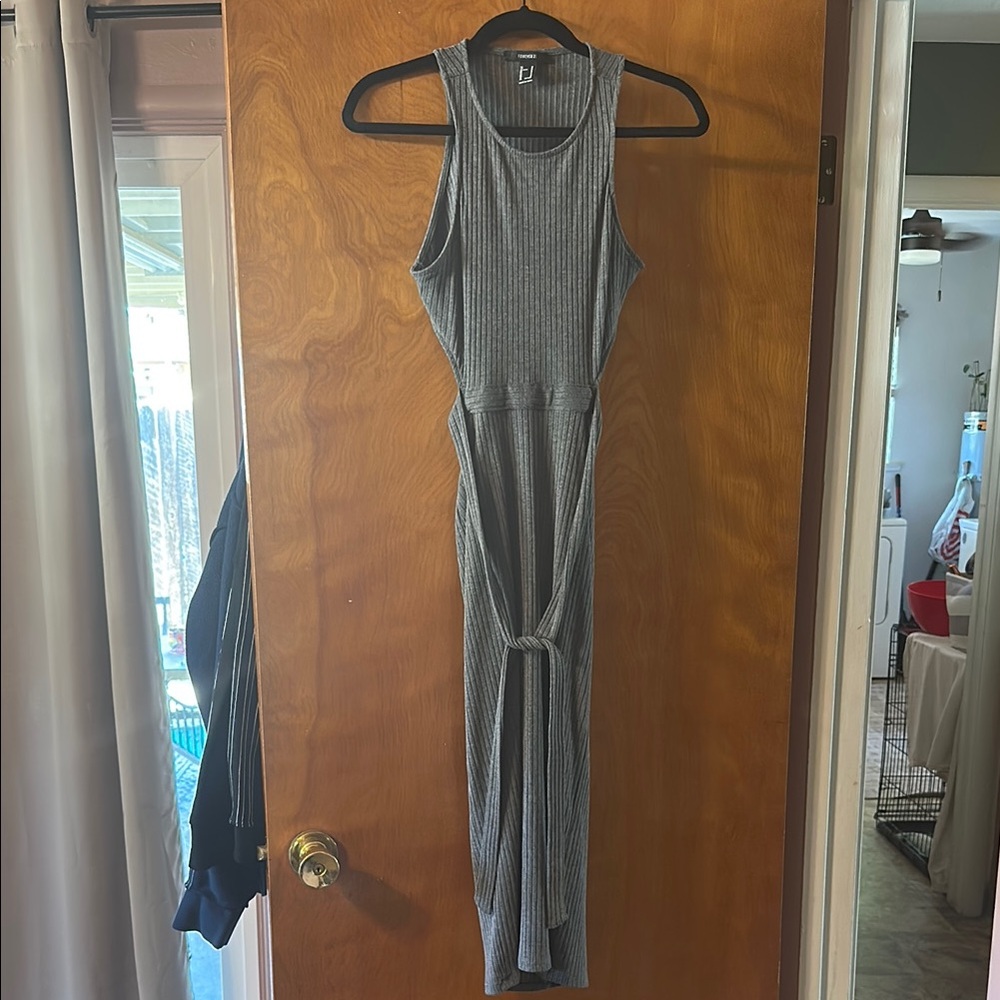 Forever 21 Charcoal Ribbed Dress